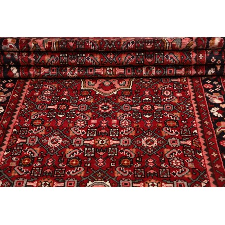 Tappeto Hamadan Persia marrone arancione 116x392