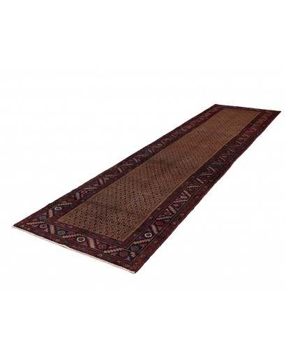 Tappeto Hamadan Persia verde grigio 105x400
