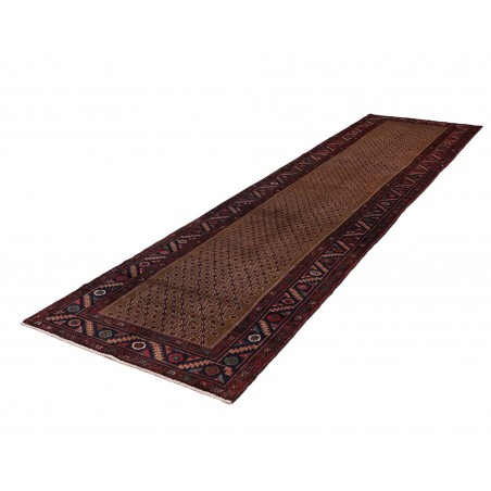 Tappeto Hamadan Persia verde grigio 105x400