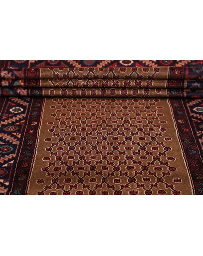 Tappeto Hamadan Persia verde grigio 105x400