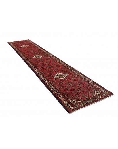 Tappeto Hamadan Persia marrone grigio 90x405