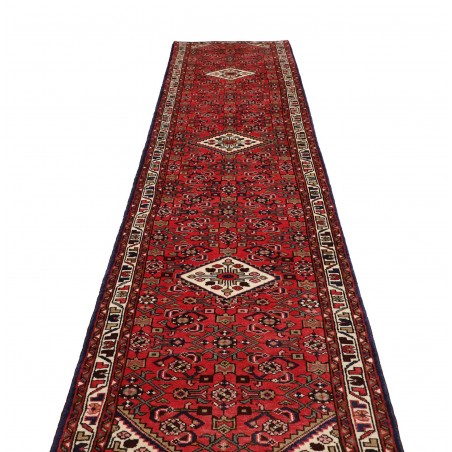 Tappeto Hamadan Persia marrone grigio 90x405