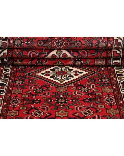 Tappeto Hamadan Persia marrone grigio 90x405
