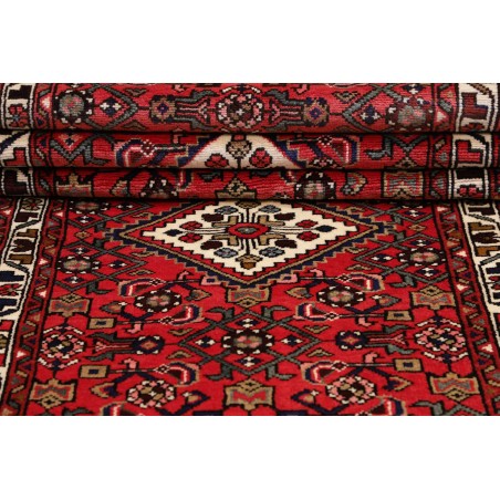 Tappeto Hamadan Persia marrone grigio 90x405