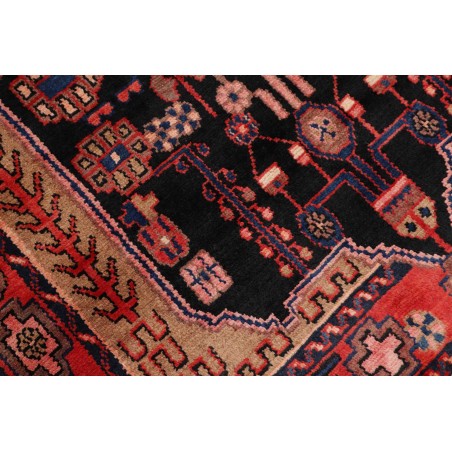 Tappeto Hamadan Persia grigio marrone 120x460