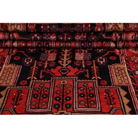 Tappeto Hamadan Persia grigio marrone 120x460