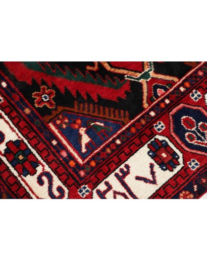 Tappeto Hamadan Persia grigio marrone 102x477