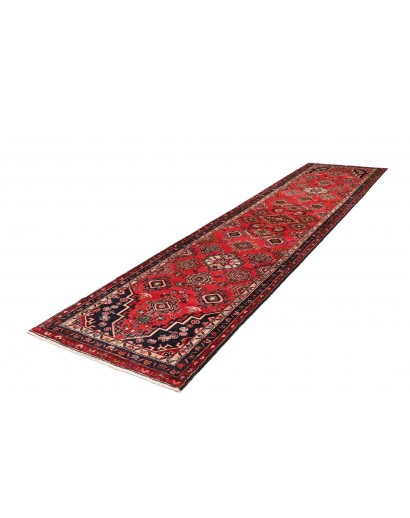 Tappeto Hamadan Persia marrone grigio 103x425