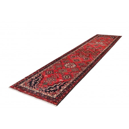 Tappeto Hamadan Persia marrone grigio 103x425