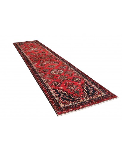 Tappeto Hamadan Persia marrone grigio 103x425