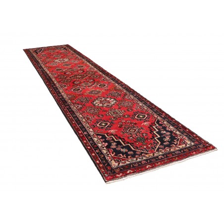 Tappeto Hamadan Persia marrone grigio 103x425