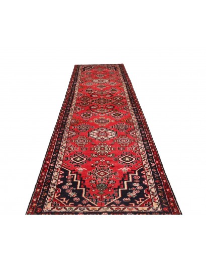 Tappeto Hamadan Persia marrone grigio 103x425