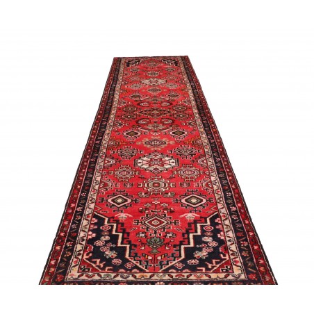 Tappeto Hamadan Persia marrone grigio 103x425