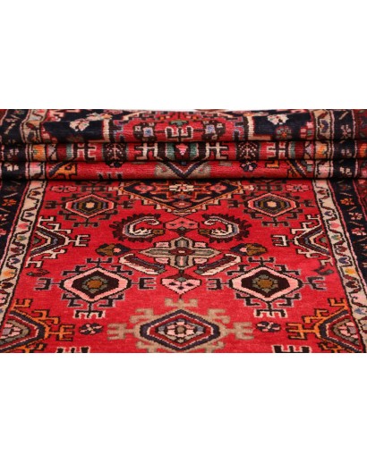 Tappeto Hamadan Persia marrone grigio 103x425