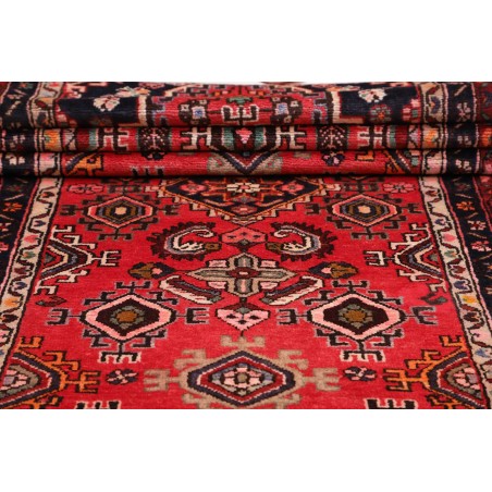 Tappeto Hamadan Persia marrone grigio 103x425
