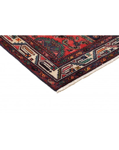 Tappeto Hamadan Persia grigio arancione 110x360