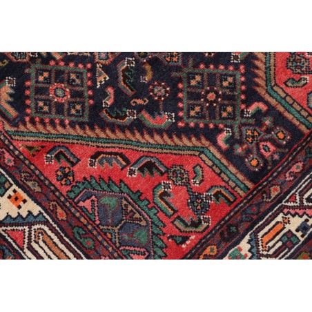 Tappeto Hamadan Persia grigio arancione 110x360