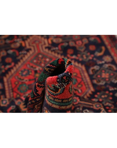 Tappeto Hamadan Persia grigio arancione 110x360