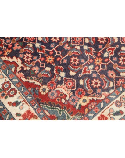 Tappeto Hamadan Persia grigio marrone 118x520