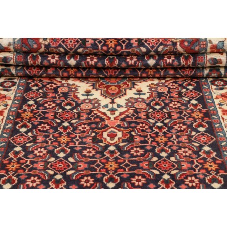 Tappeto Hamadan Persia grigio marrone 118x520