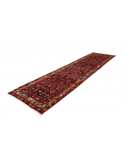 Tappeto Hamadan Persia marrone arancione 115x426