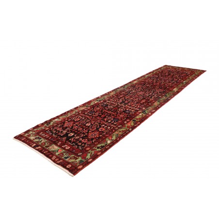 Tappeto Hamadan Persia marrone arancione 115x426