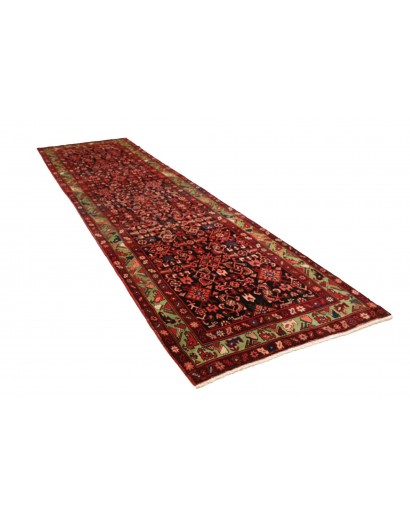 Tappeto Hamadan Persia marrone arancione 115x426