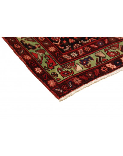 Tappeto Hamadan Persia marrone arancione 115x426