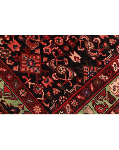 Tappeto Hamadan Persia marrone arancione 115x426