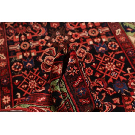 Tappeto Hamadan Persia marrone arancione 115x426