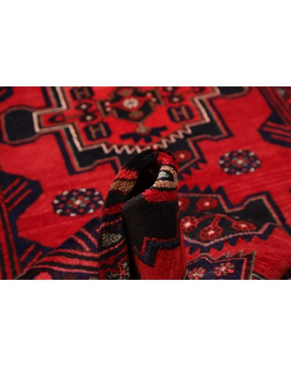 Tappeto Hamadan Persia grigio rosso 104x395