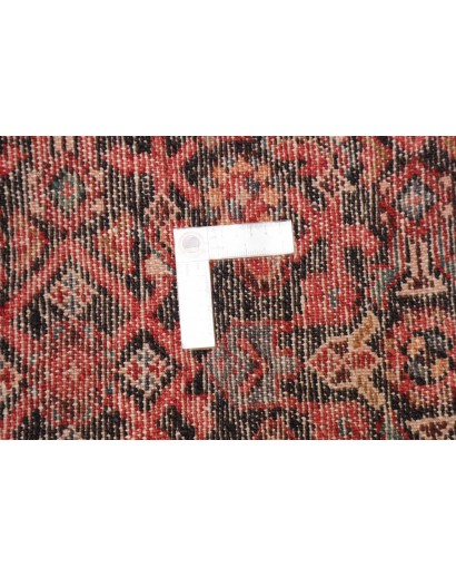 Tappeto Hamadan Persia grigio rosso 104x395
