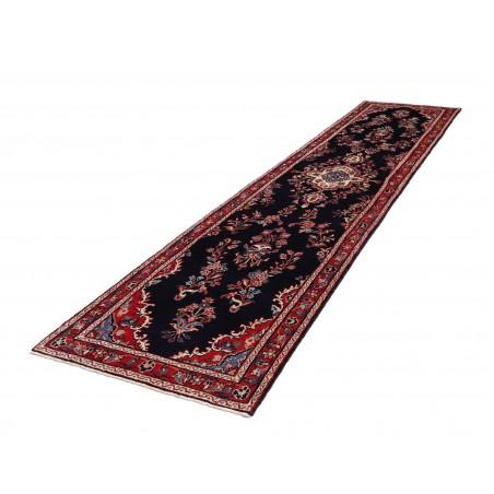 Tappeto Hamadan Persia arancione marrone 96x410