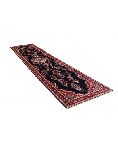 Tappeto Hamadan Persia arancione marrone 96x410