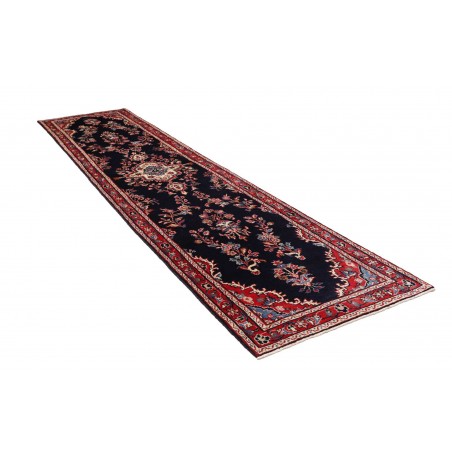 Tappeto Hamadan Persia arancione marrone 96x410