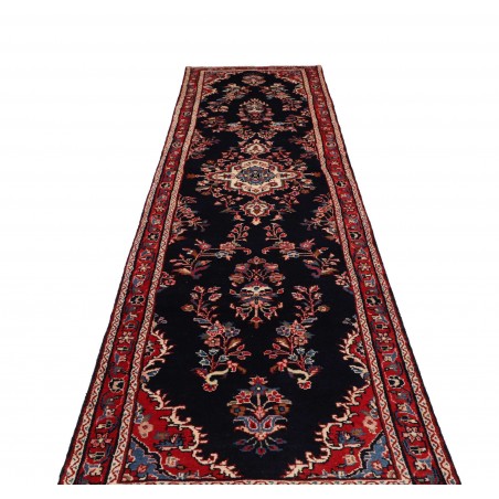 Tappeto Hamadan Persia arancione marrone 96x410