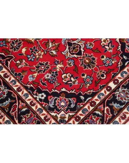 Tappeto Kashan Fine Persia marrone giallo 100x145