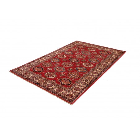 Tappeto Kazak Fine Pakistan marrone grigio 143x205