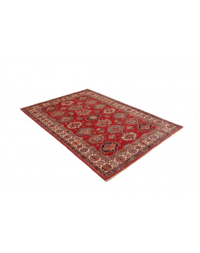 Tappeto Kazak Fine Pakistan marrone grigio 143x205