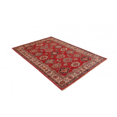 Tappeto Kazak Fine Pakistan marrone grigio 143x205