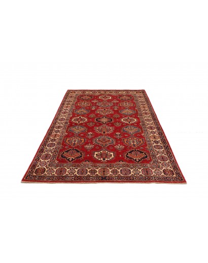 Tappeto Kazak Fine Pakistan marrone grigio 143x205