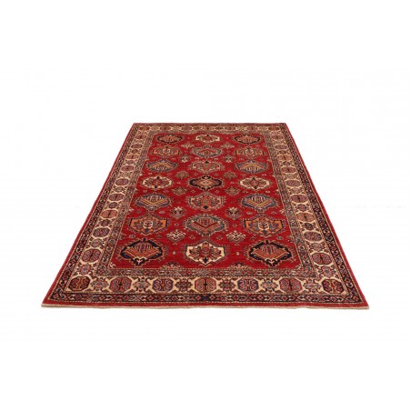 Tappeto Kazak Fine Pakistan marrone grigio 143x205