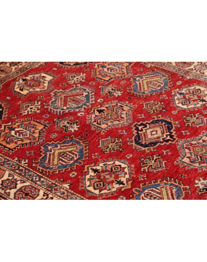 Tappeto Kazak Fine Pakistan marrone grigio 143x205