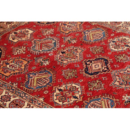 Tappeto Kazak Fine Pakistan marrone grigio 143x205