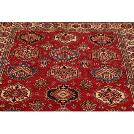 Tappeto Kazak Fine Pakistan marrone grigio 143x205