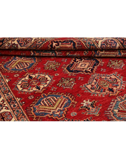 Tappeto Kazak Fine Pakistan marrone grigio 143x205