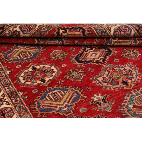 Tappeto Kazak Fine Pakistan marrone grigio 143x205