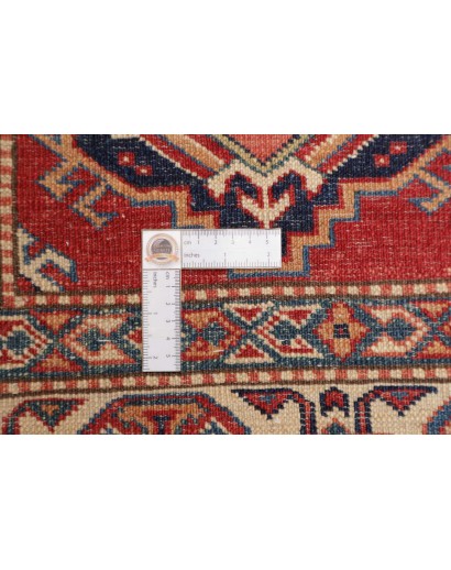 Tappeto Kazak Fine Pakistan marrone grigio 143x205