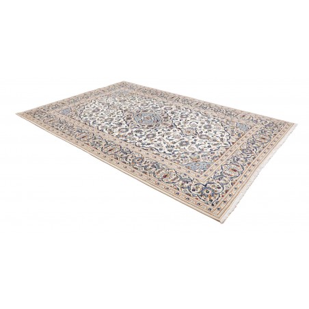 Tappeto Kashan Persia bianco grigio 200x295