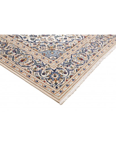 Tappeto Kashan Persia bianco grigio 200x295